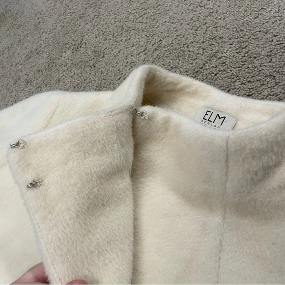 ELM Design 100% Baby Alpaca Coat Made in Peru Icelandic Design Bell Sleeves - Picture 4 of 12